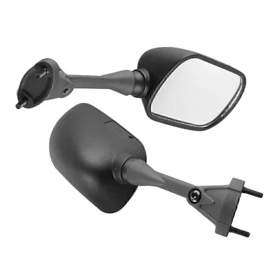 2xABS Black Rear Wing Mirrors Set For Kawasaki Ninja ZX6R 05-08 & ZX10R 04-08 UK • £28.36