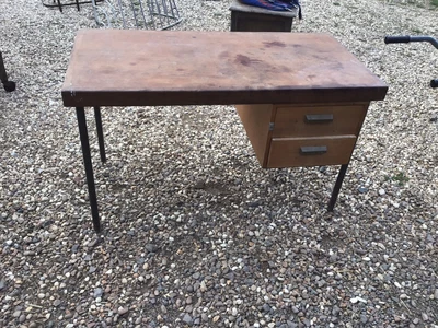£180 • Buy Vintage Retro ESA Ex School Teachers Iroko Desk B Table 1960s ESA Furniture Desk