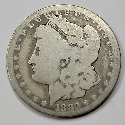 1882 CC $1 Morgan Silver Dollar Tougher Date Circulated Carson City *F812 • $105