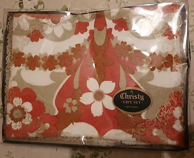 £50 • Buy Christy Towels Vintage 1 Bath Towel Gift Set Flowers, Made In England
