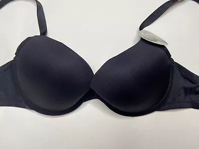 Marie Meili Bra 32D Black Molded Padded Push Up Underwire NWT • £5.79