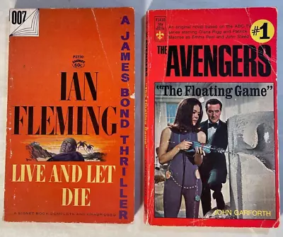 Live And Let Die-Ian Fleming Avengers The Floating Game Vintage PBs • $11.95