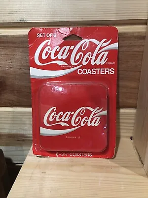 Vintage Coca-Cola Set Of 6 Coasters Unopened Clean • $8
