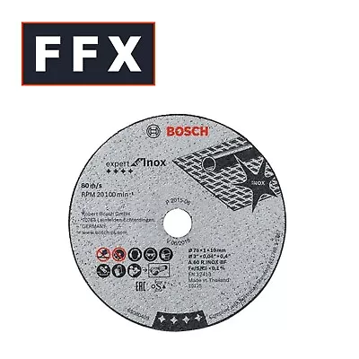 Bosch Professional 2608601520 76mm Expert Inox Metal Cutting Disc 5pk DIY • £6.35