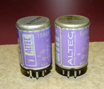 2 Vintage Altec Lansing 1588B Plug In Transistor Mic Tube Line Preamp • $28