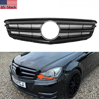 Sports Style Front Grill For Mercedes Benz 2008-2014 W204 C250 C300 C350 Grille • $58.54