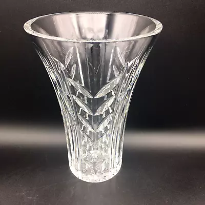 Waterford Crystal Glencar Long Vertical Cuts 8  Flared Vase • $44.97