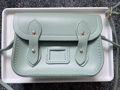 Cambridge Satchel Company 7inch “The Tiny”  Small Light  Teal / Peppermint Green • £20