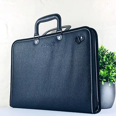 A4 Portfolio Case 13 Inner Pockets Office School Art Document Storage Folder Bag • £26.99