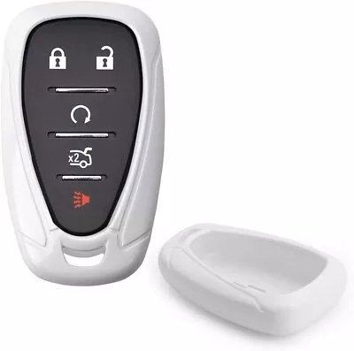 Glossy White Smart Key Fob Shell For Chevy Camaro Malibu Cruze Spark Volt Bolt • $11.69