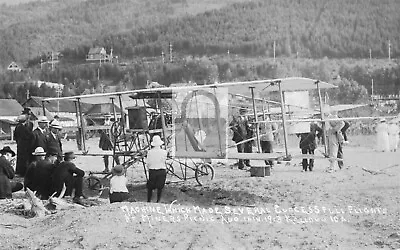 1913 Airplane Miners Picnic Kellogg Idaho ID Postcard REPRINT • $4.99