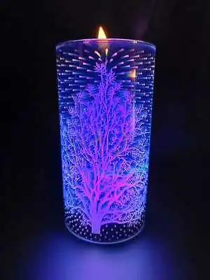 LED Candle & Remote Colour Changing LED Infinity Effect 6 Designs Mothers Day 🎈 • £14.98