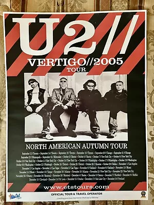 U2 Vertigo 2005 North American Autumn Tour - Vintage Media Poster -rare • $32