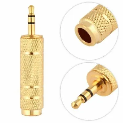 £3.50 • Buy 6.5mm 1/4' Female To 3.5mm Male Stereo Microphone Audio Jack Adapter Connector