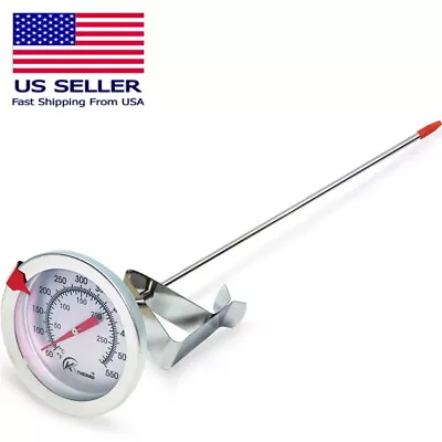 12  Meat Cooking Thermometer Stainless Steel Stem BBQ Grill Deep Fry No Battery • $10.99