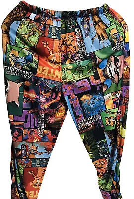 Marvel Guardians Of The Galaxy Full Print Graphic Pajama Bottom Men's Size MED • $8.89