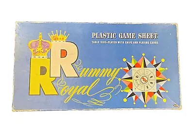 Vintage Rummy Royal Game Sheet Large Mat Only Whitman Co 1937 Tripoley Michigan  • $26.99