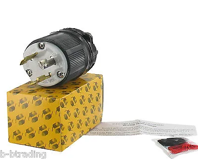 $10.29 • Buy NEMA L5-30 30 Amp 125V 2 Pole 3 Wire Grounding Plug With External Cord Grip