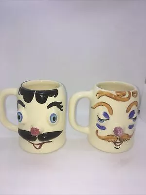 VTG Handsome Herman & Jerry The Jerk Pfaltzgraff Pottery Mug Cup 15oz Muggsy • $40