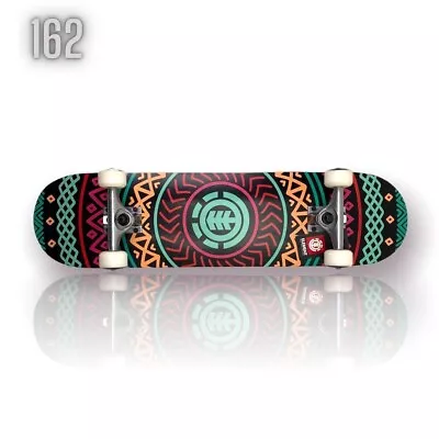 $57.99 • Buy Element Helical Complete Skateboard 7.375 High Quality Black Deck And Wheels New