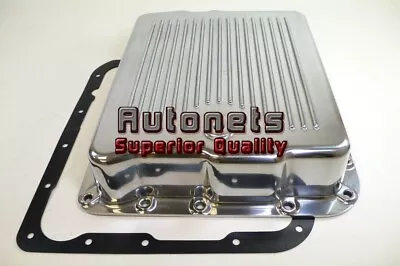 Polished Aluminum Chevy 700R4 4L60E Transmission Pan Hot Rod Extra Deep Capacity • $89.95