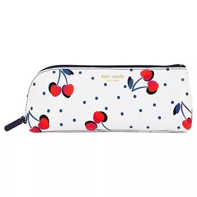 £23.80 • Buy NWT Kate Spade VINTAGE CHERRY DOT PENCIL CASE/POUCH/MAKE UP CASE