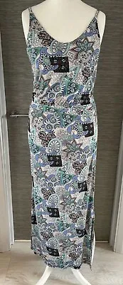 WAREHOUSE Maxi Dress Sz 12 Stretch Quality WAREHOUSE 12 Long Vest Dress REDUCED • £5.99