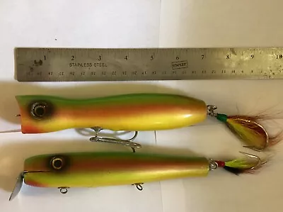 VINTAGE FISHING PLUGS-BEAUTIFUL  Walsh Lures  Topwater And Surface Swimmer • $13.50