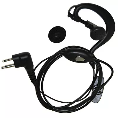 $10.95 • Buy HQRP External Ear Loop 2Pin Headset W/ PTT Mic For Motorola Series Radio Devices