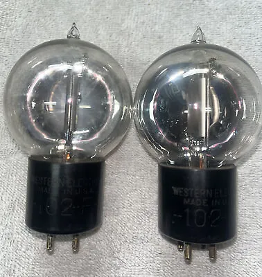 Pair Of Western Electric 102F Ball Tubes • $300