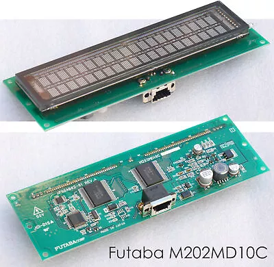 2x 20 Characters Display Futaba M202MD10C T115079 Vfd TB1978 1P00A602-01 V304 • $19.07