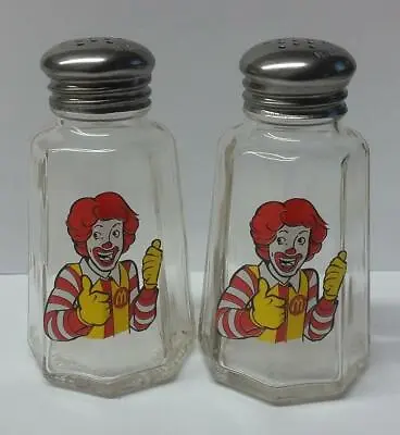 A Very Nice McDonald's Hamburger Salt And Pepper Shakers Set 3 • $8.99