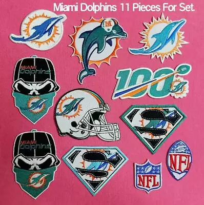 Miami Dolphins 11Pcs Per Pack NFL🏈Football Patch From Thai 🛫To🛬USA🚚USPS • $19.99