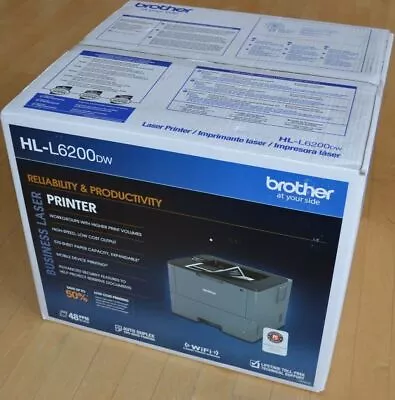 NEW Brother HL-L6200DW Wireless Monochrome Laser Duplex Printer - Gray • $439.50