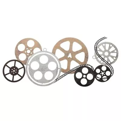 Home Decor Metal Movie Reel Wall Art Abstract Antique Movie Theater Decor  • $37.30