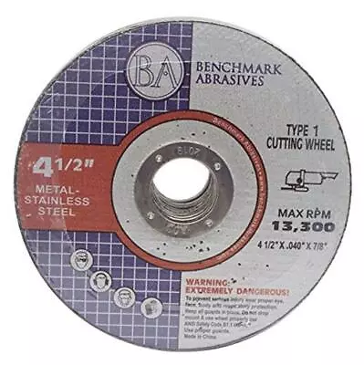 Benchmark Abrasives 4-1/2  Quality Thin Cut Off Wheel Metal & Stainless  • $27.38