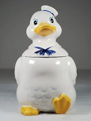 Fred Roberts Cookie Jar Sailor Duck Ceramic Canister San Fran Japan Vintage READ • $37.99