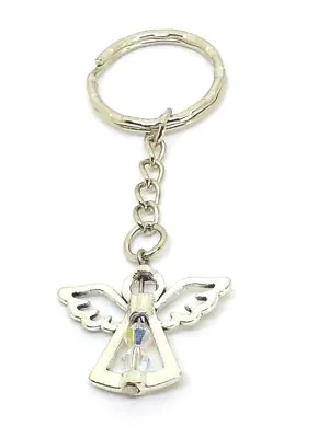 £3.99 • Buy April Diamond Birthstone Guardian Angel Keyring Lucky Bag Charm Keepsake Gift 