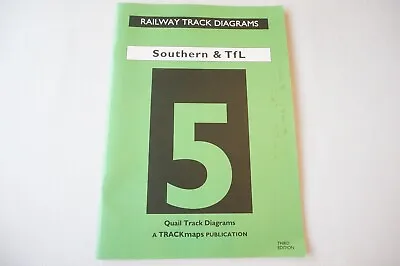 2008 Railway Track Diagrams Book No. 5 Southern & TFL Quail Map 3rd Edition • £11.99