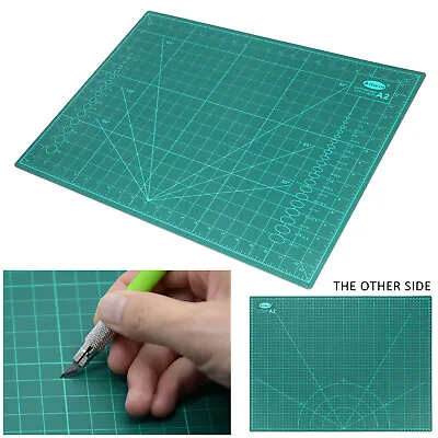 A2 Cutting Mat Self Healing Non Slip Craft Quilting Printed Grid Lines Board UK • £8.99