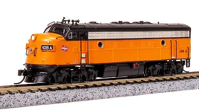 Broadway Limted 7755 N MILW EMD F7 AB Orange & Black Diesel Locomotive 108A/111B • $251.95