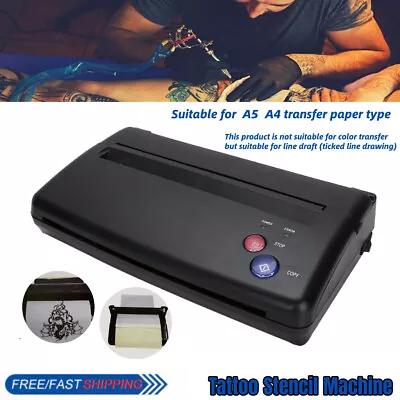 £41.99 • Buy ABS Tattoo Transfer Copier Printer Machine Thermal Stencil Paper Maker Body Art