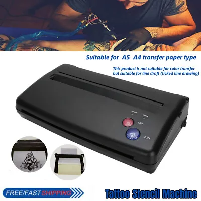 £13.74 • Buy Black Tattoo Transfer Copier Printer Machine Thermal Stencil Paper Maker