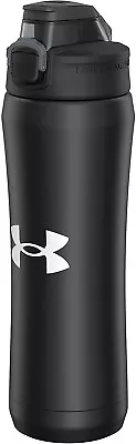 $21.95 • Buy UNDER ARMOUR Beyond Satin Black Stainless Steel Water Bottle 18 Oz Vacuum Insula