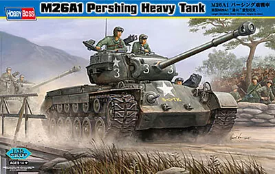 HobbyBoss M26A1 Pershing Heavy Tank - Plastic Model Military Vehicle Kit - 1/35 • $40.91