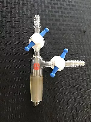 $62.99 • Buy ALDRICH Glass 24/40 Flow Control Vacuum Transfer Adapter W/ PTFE 4mm Stopcocks 