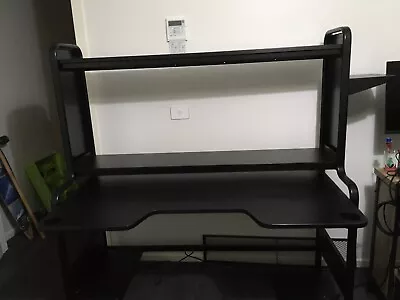 Black IKEA Fredde Gaming Desk • $200