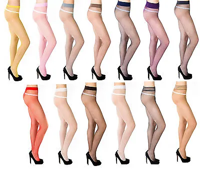 £3.99 • Buy Sexy Ladies Fishnet Tights By Romartex - 14 Various Colours , Size S,M,L,XL 