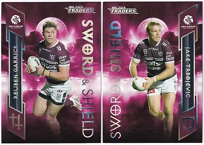 2024 Tla Nrl Traders - 2 Card 'sword & Shield' Team Set - Sea Eagles • $10