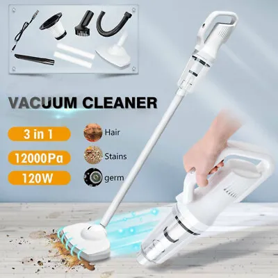 2 IN 1 Cordless Vacuum Cleaner Handheld Stick Vacuum Strong Suction Universal • £26.69